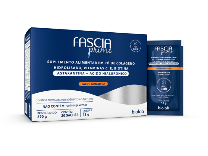 Embalagem Fascia Prime sabor tangerina