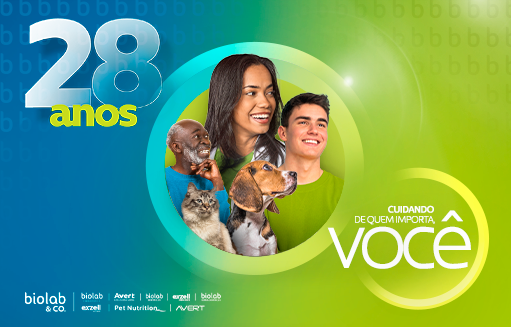 Banner Especial de Aniversário de 28 anos Biolab