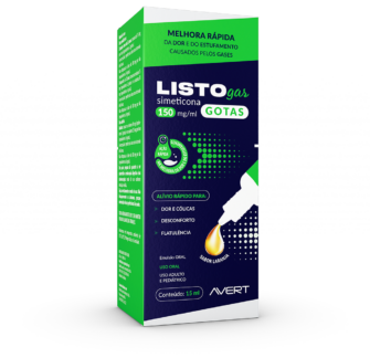 Envase Listogas gotas 150mg - 15ml